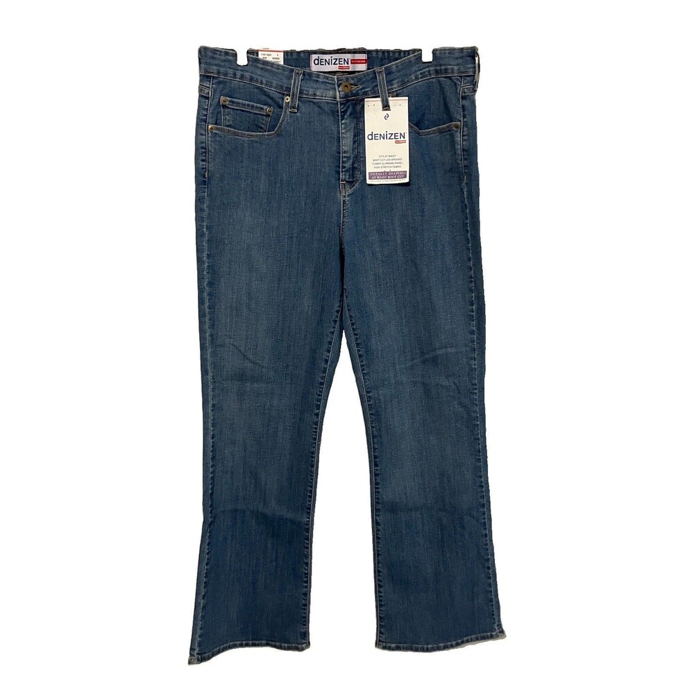Denizen Boot Cut Jeans Totally Shaping Slimming Medium Wash Size 18 New
